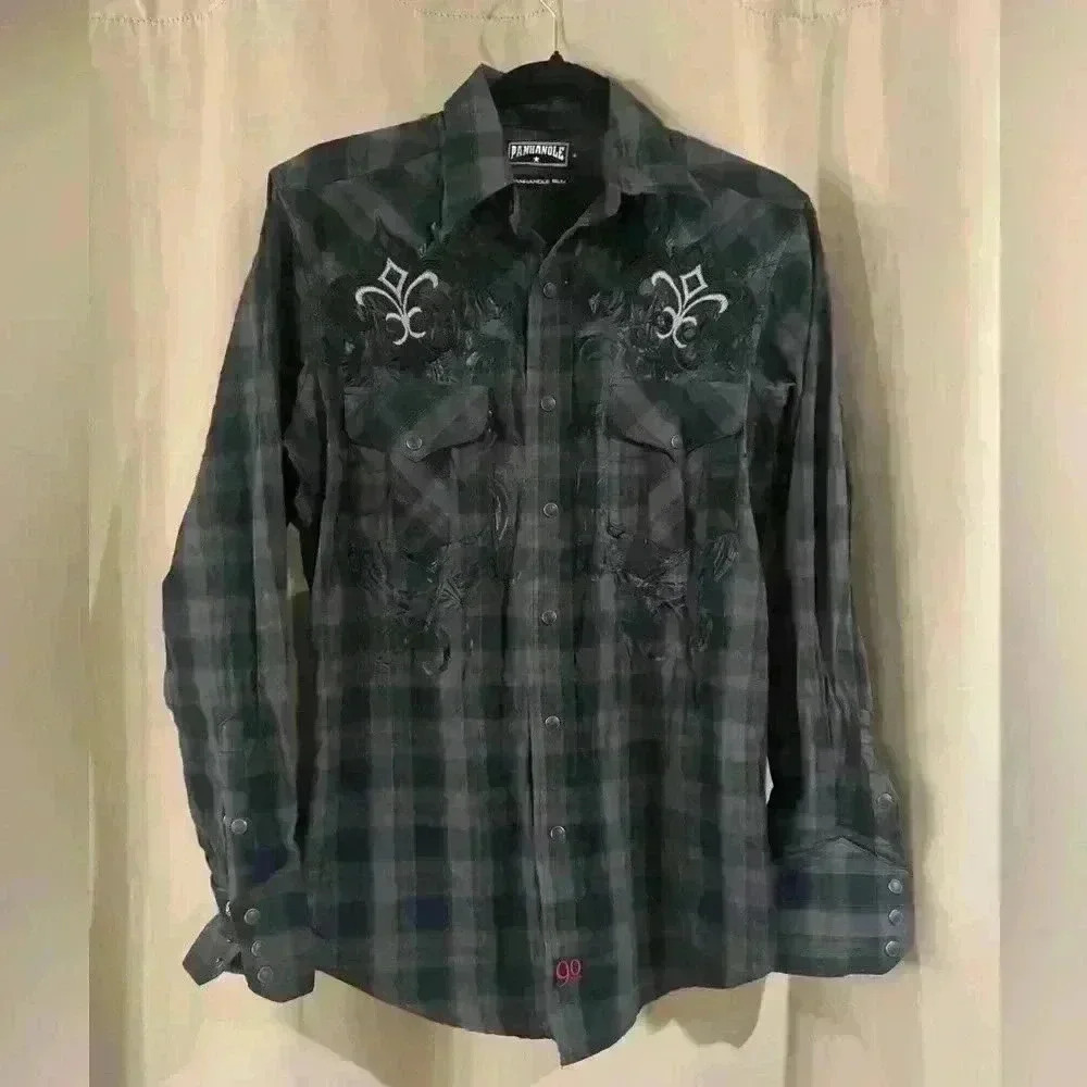 Men’s Gray Panhandle Button Down